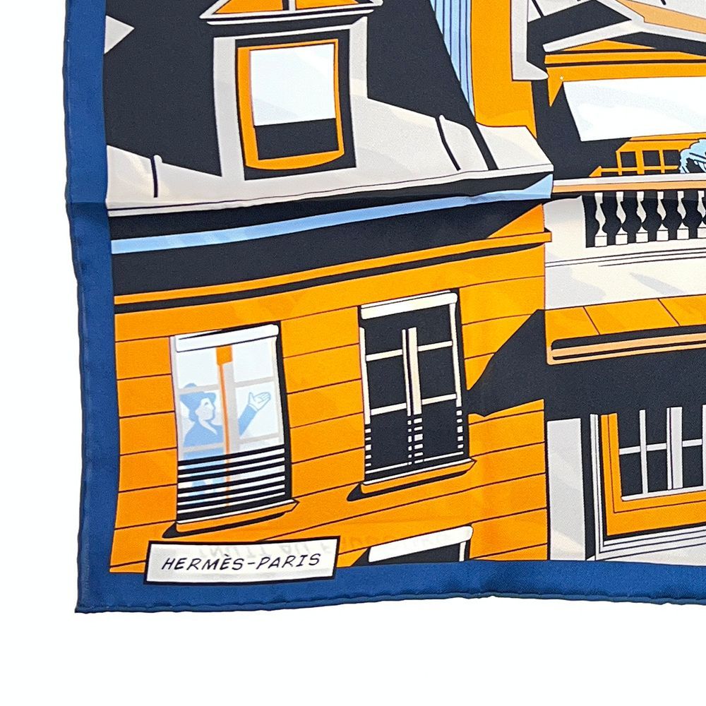 極美品】エルメス HERMES カレ70 MINUIT AU FAUBOURG ミニュイ・オー