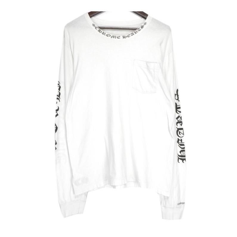 クロムハーツ CHROME HEARTS 【 Neck Logo LS TEE 】 ネックロゴ 袖