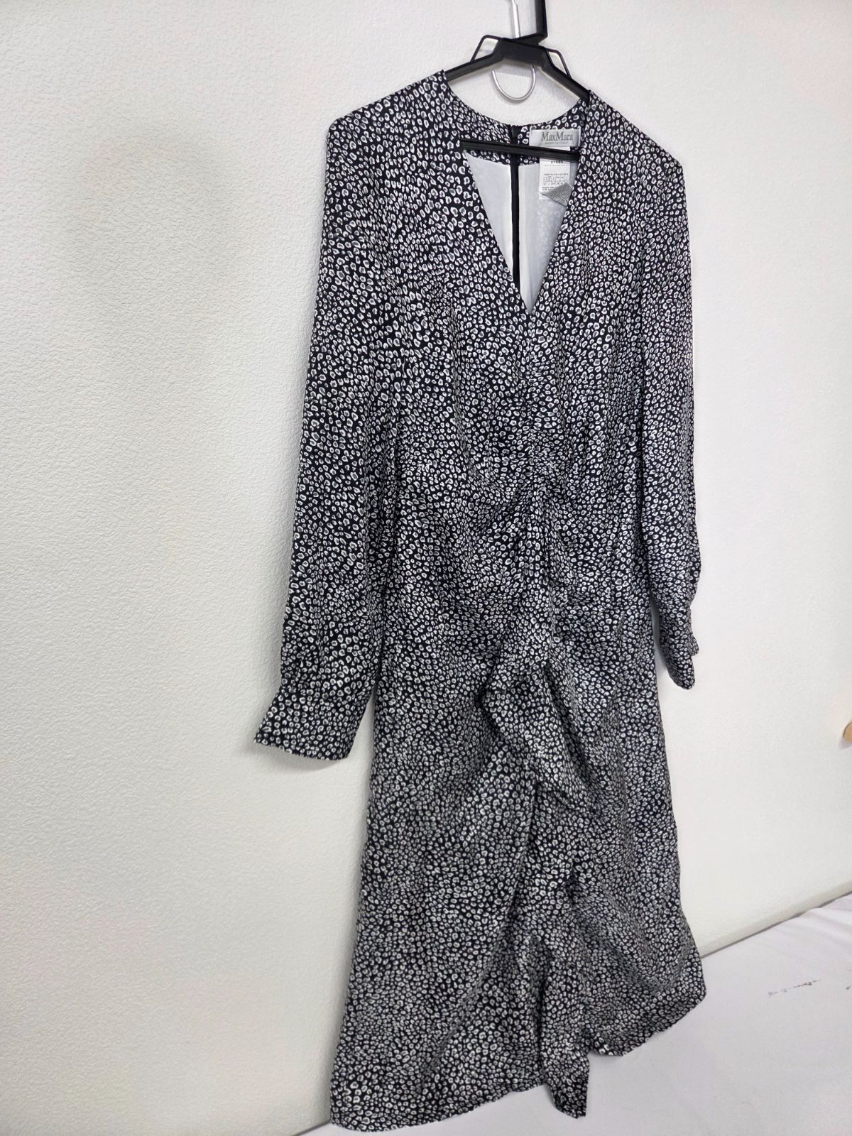 Max Mara マックスマーラ シルク100％ ワンピース イタリア製 総柄