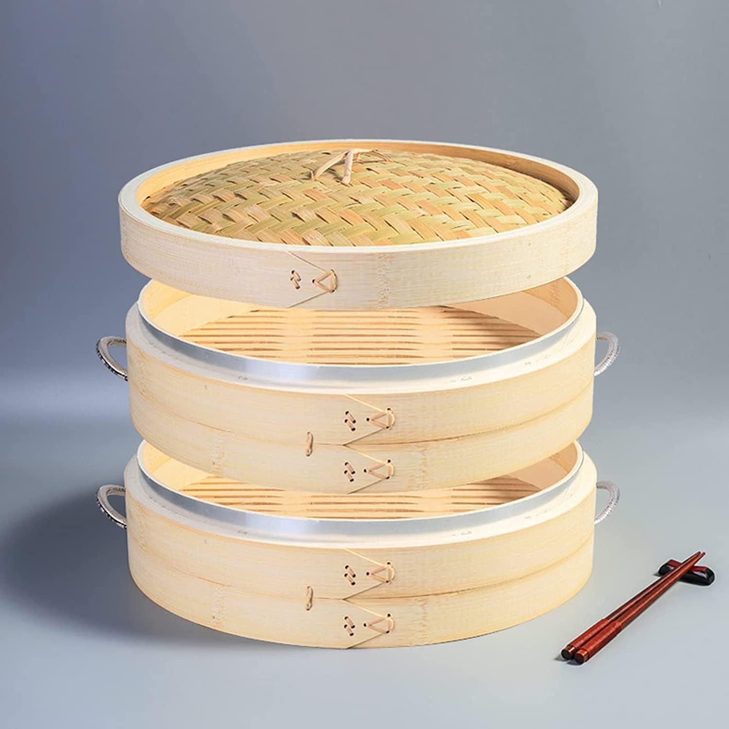 蒸籠 竹の汽船 蒸し器 食卓 料理 中華セイロ 美味しい ふっくら 蒸す 調理器具 キッチン用品 40 cm多用途中華せいろ蒸しセイロ