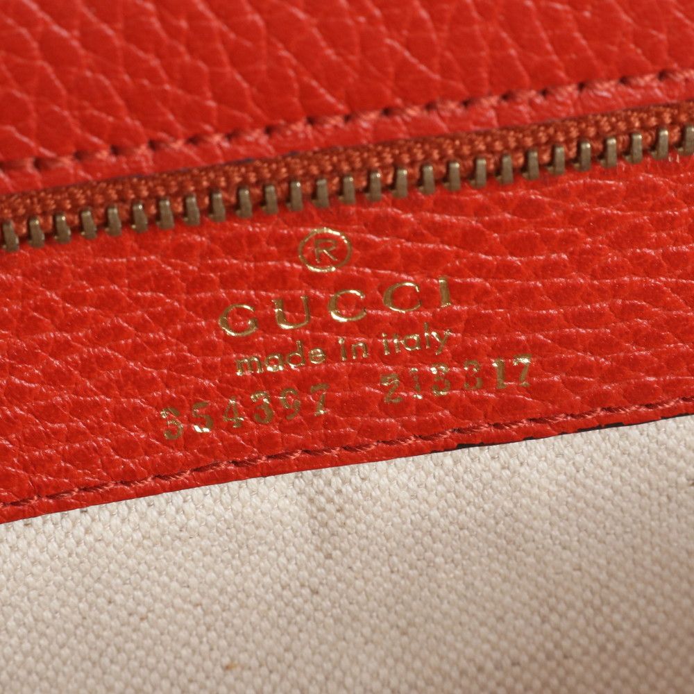 美品 グッチ スウィング 354397 レザー トート バッグ 肩掛け