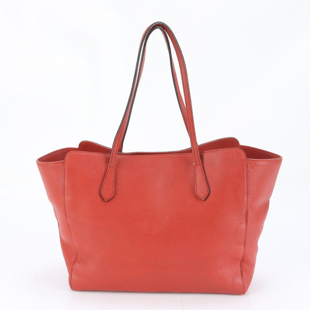 美品 グッチ スウィング 354397 レザー トート バッグ 肩掛け