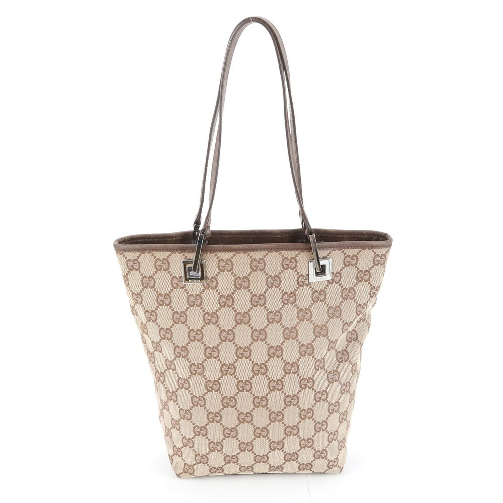 グッチ GUCCI GGキャンバス 31244 バッグ ショルダーバッグ トートバッグ レディース【中古】 美品 グッチ GGキャンバス 31244 レザー トート バッグ 肩掛け