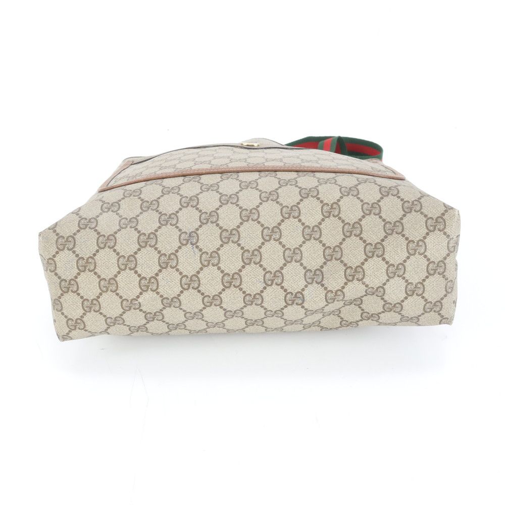 美品 グッチ GGスプリーム シェリー ライン 39 02 003 レザー トート