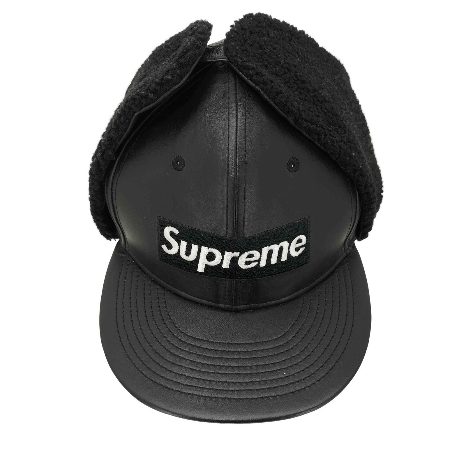 シュプリーム Supreme 22AW NewEra Leather Earflap Box Logo メンズ 8