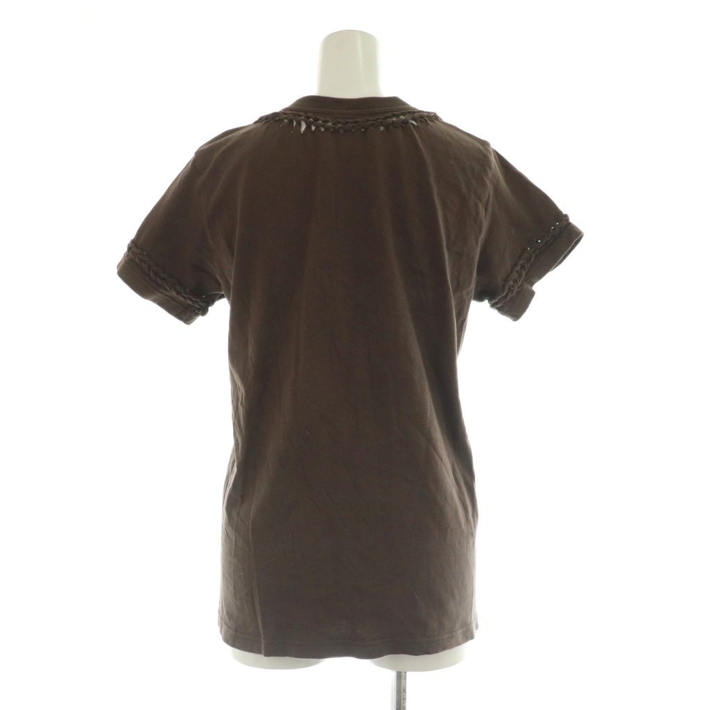 ナンバーナイン NUMBER (N)INE 編み込みデザインVネックTシャツ