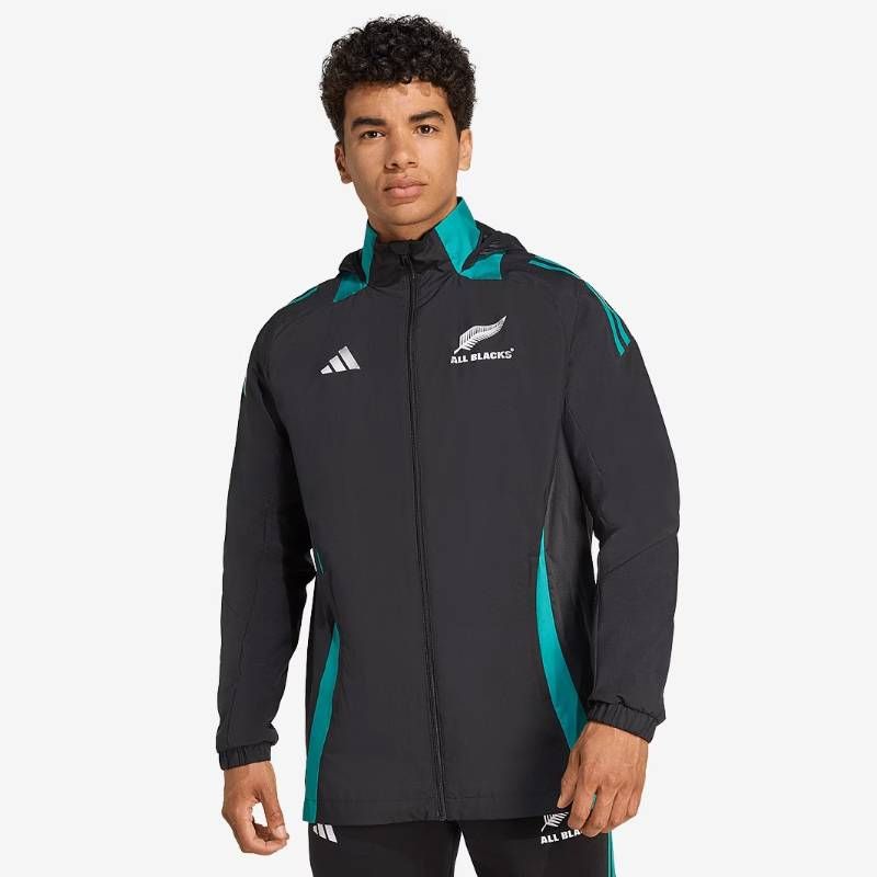 【送料無料・匿名配送】adidas ラグビー ウェア オールブラックス 25/26 オールウェザージャケット ブラック 黒 新品