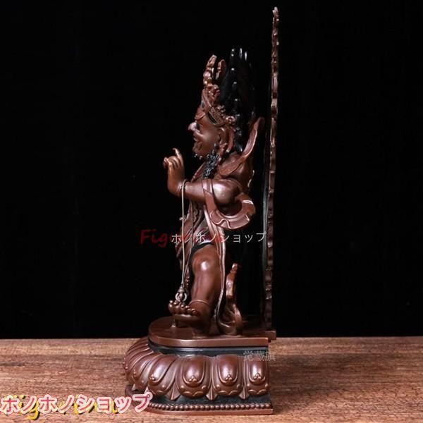 仏像 置物 忿怒尊デザイン 真鍮風 オブジェ 厄除け 開運 風水