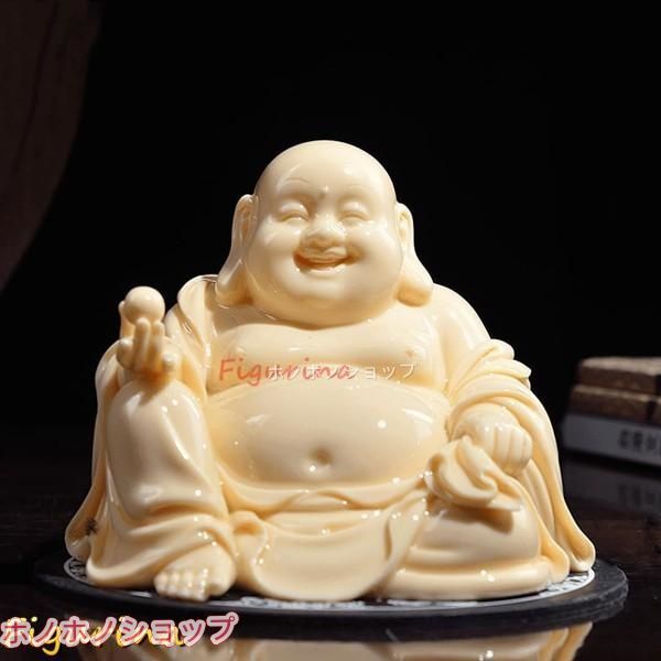 七福神 布袋 置物 陶器製 縁起物 商売繁盛 インテリア ミニサイズ