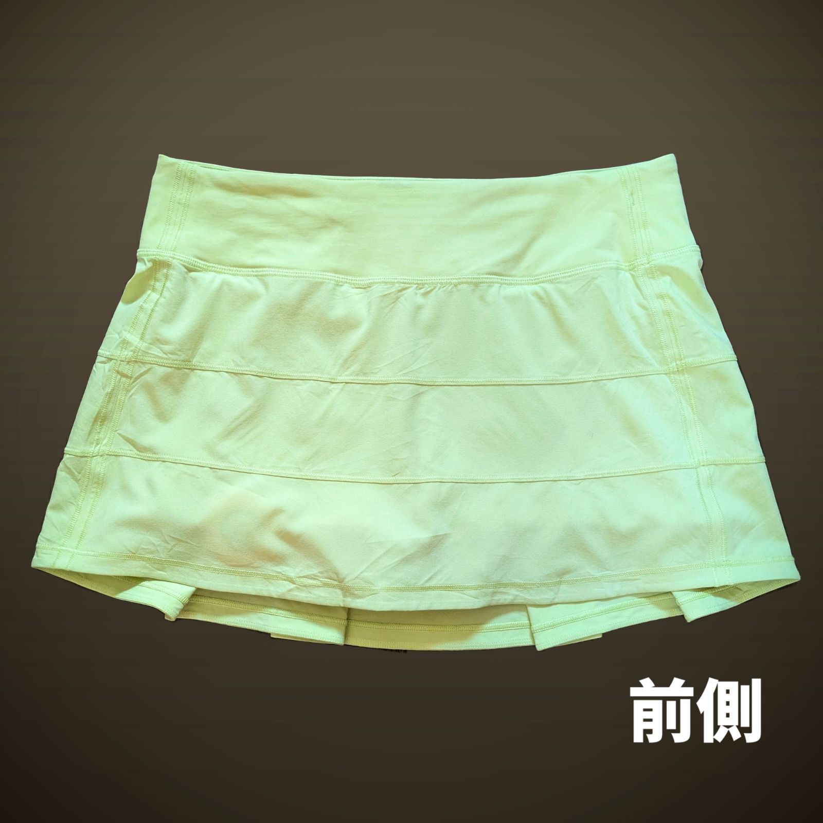 lululemon ルルレモン テニス ウェア スコート Lサイズ 中古品 黄色