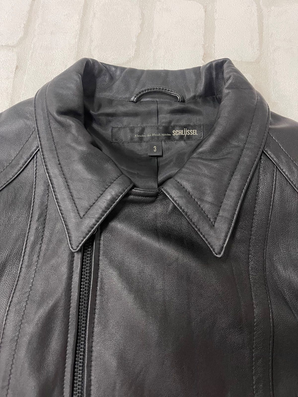 ライダース（SCHLÜSSEL シュリセル） シュリセル SCHLUSSEL 羊革 レザー シープスキン ダブル ライダース