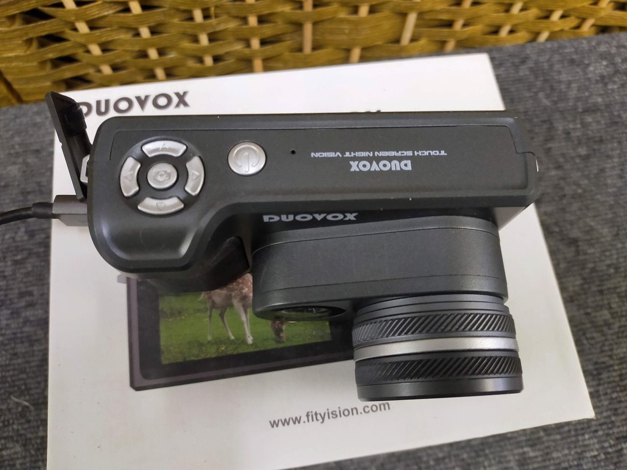 動作確認済】DUOVOX ナイトビジョンカメラ 2K フルカラー 夜間撮影 箱