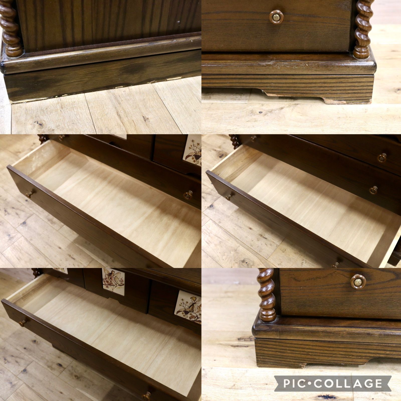 バレンシア　スペイン家具　アクタス　チェスト アンティーク ACTUS アクタス バレンシア タイル チェスト スペイン 天然木 収納家具