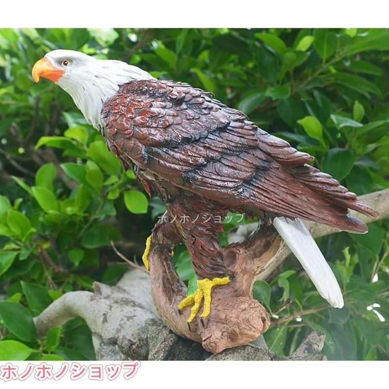 イーグル 置物 鷲 オブジェ ポリレジン風 ガーデン インテリア