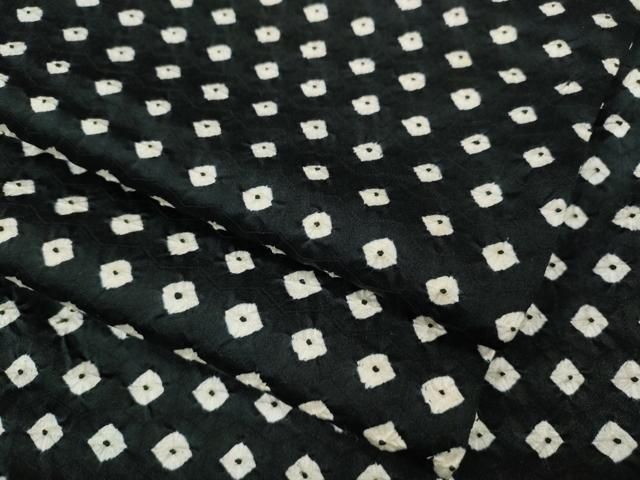平和屋着物▽上質な小紋 総絞り 黒地 正絹 逸品 CABC2066ut - メルカリ