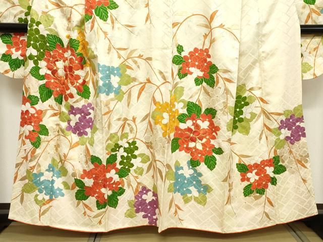 平和屋着物□豪華振袖 駒刺繍 枝花文 金彩 正絹 逸品 DABB2471cd