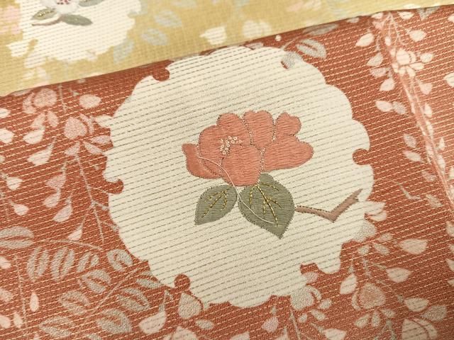 平和屋着物□訪問着 刺繍 雪輪枝花文 暈し染め 正絹 逸品 AABF2474ph