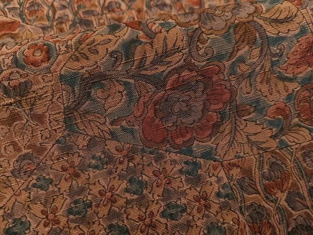 平和屋着物□上質な小紋 紬地 更紗文 正絹 逸品 AABF2477ph - メルカリ