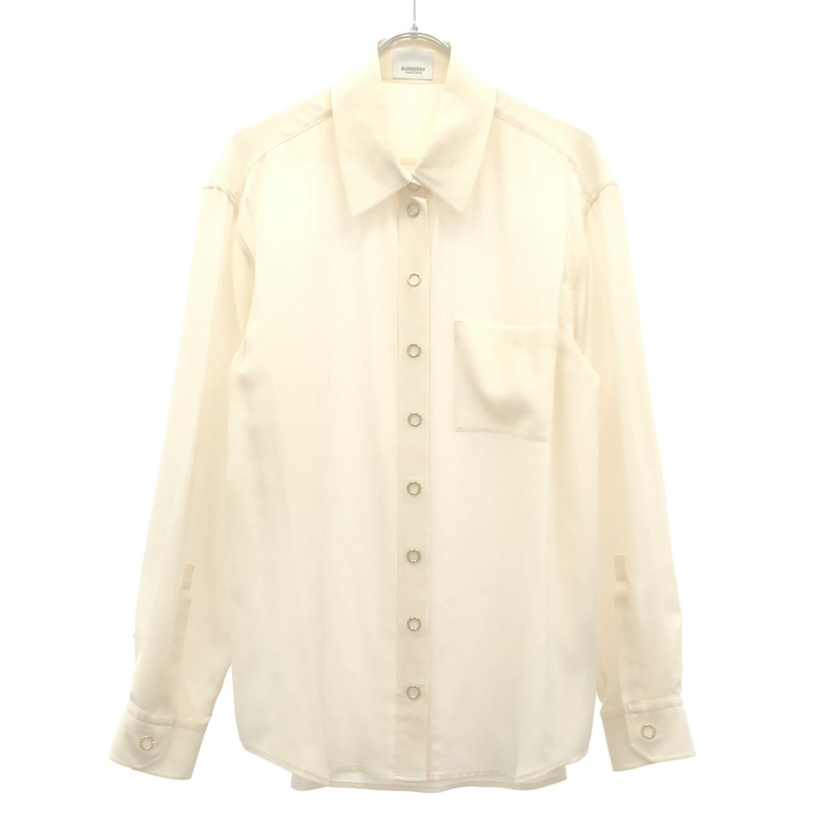 BURBERRY バーバリー シルクブラウスシャツ 8016905 アイボリー 38 