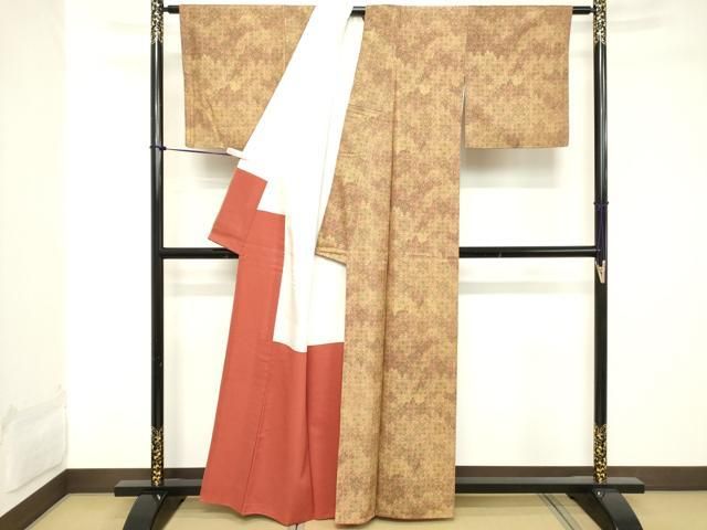 平和屋着物□本場染大島紬 更紗花文 正絹 逸品 DABB2491cd - メルカリ