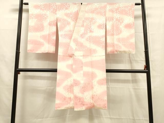 平和屋着物□長襦袢 袷 舞花地紋 暈し染め 正絹 逸品 DABB3391cm