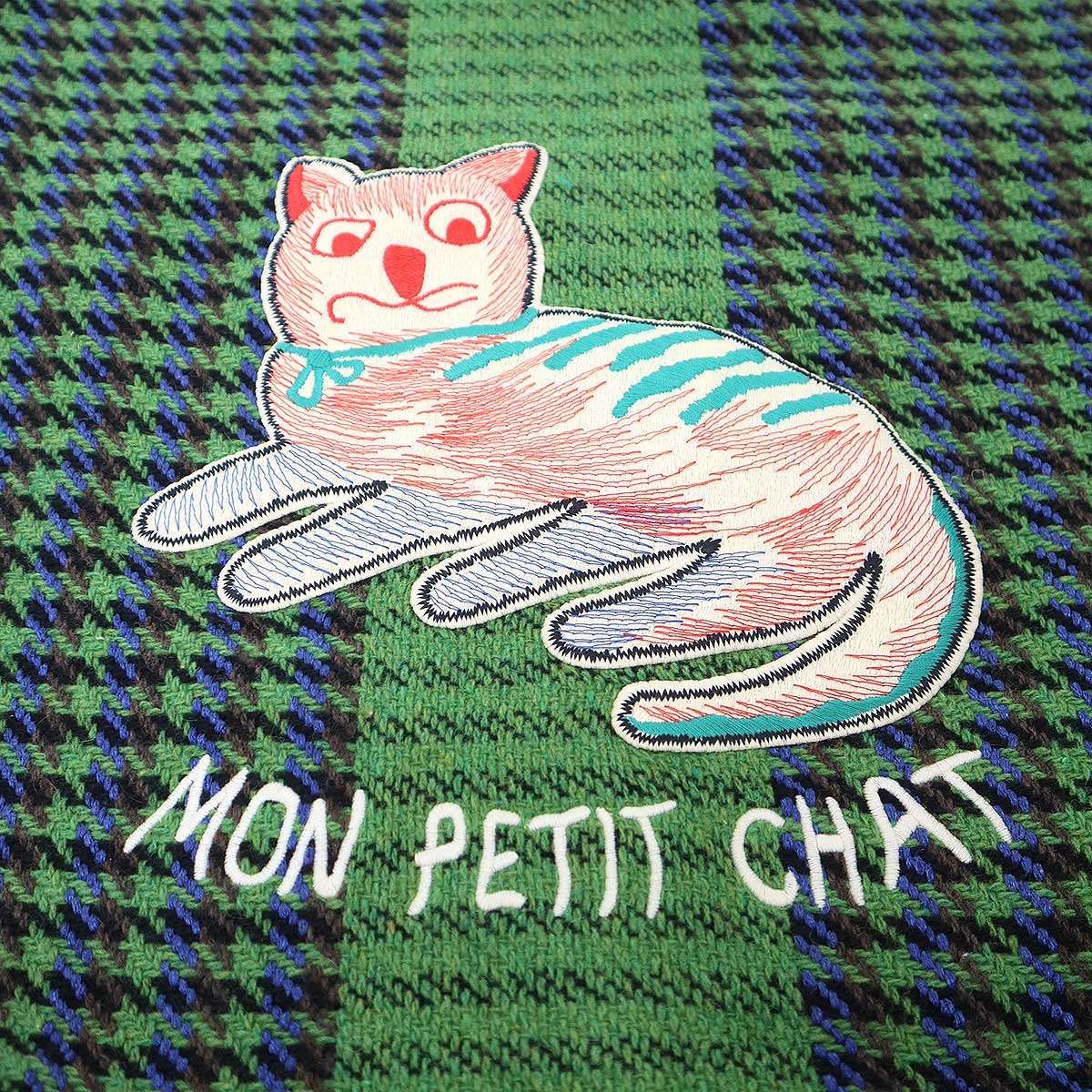 GUCCI グッチ MON PETIT CHAT ウールニットトートバッグ 633806 