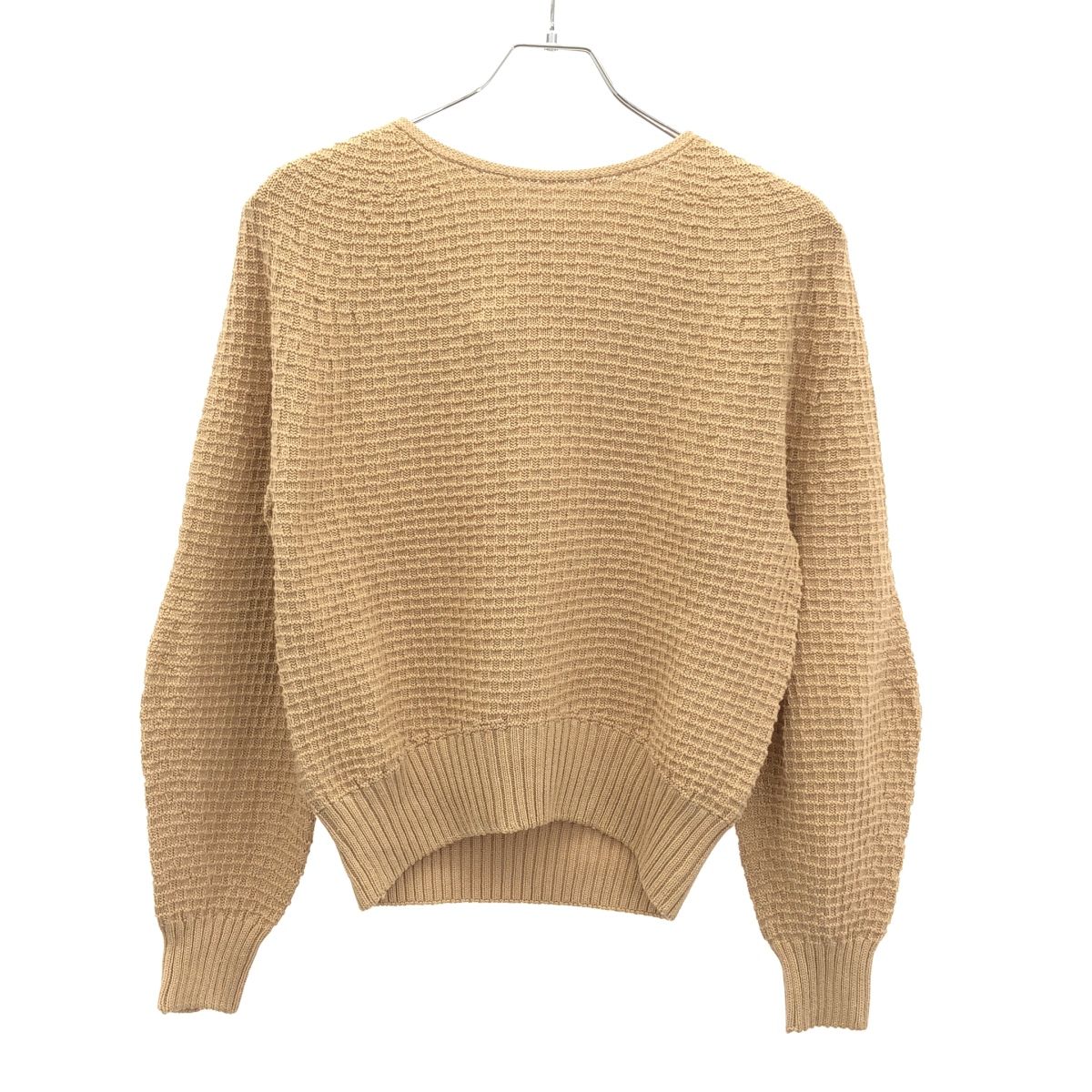 cruciani クルチアーニ ワッフルコットンニットセーター CDY067 ブラウンベージュ系 38 cruciani クルチアーニ ワッフルコットンニットセーター CDY067
