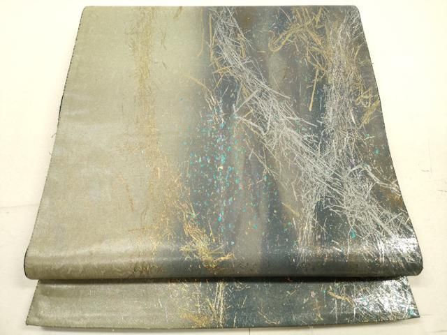 平和屋着物◎六通柄袋帯 霞文 引箔 正絹 逸品 DABA8374xg - メルカリ