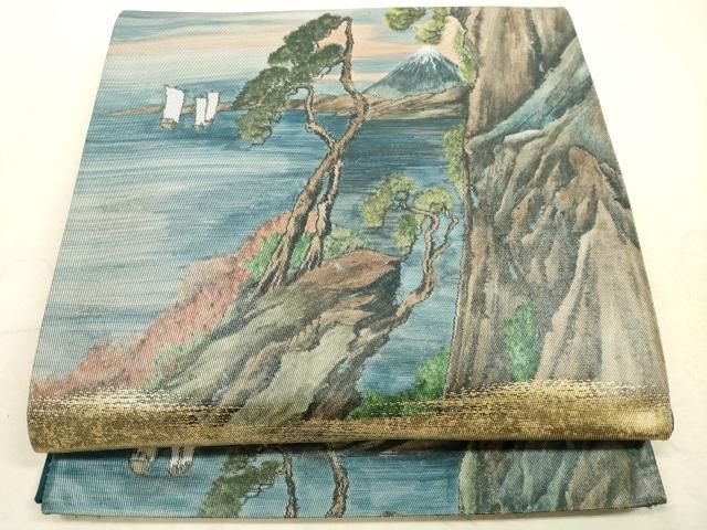 平和屋着物◎太鼓柄袋帯 風景文 正絹 逸品 DABA8388xg - メルカリ
