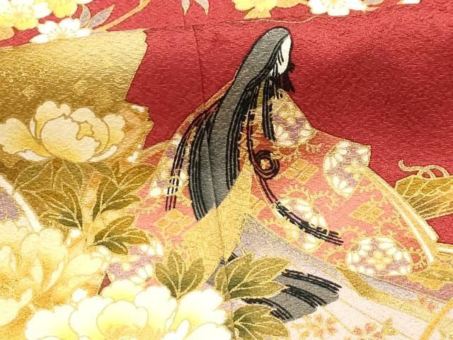 平和屋着物□豪華振袖 人物風景文 暈し染め 金彩 正絹 逸品 AABE6364sx