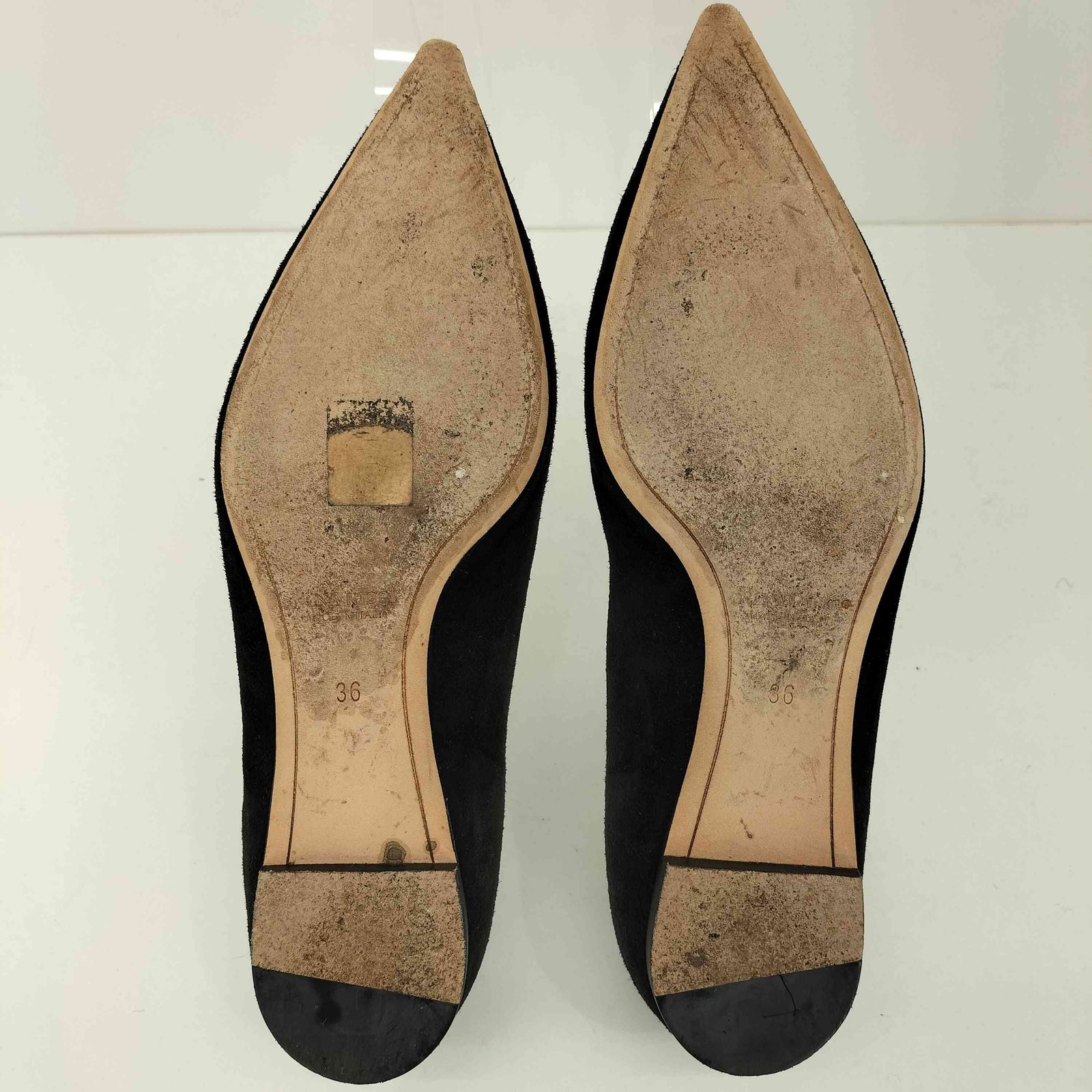 ニナリッチ NINA RICCI スエード フラットパンプス レディース JPN：36