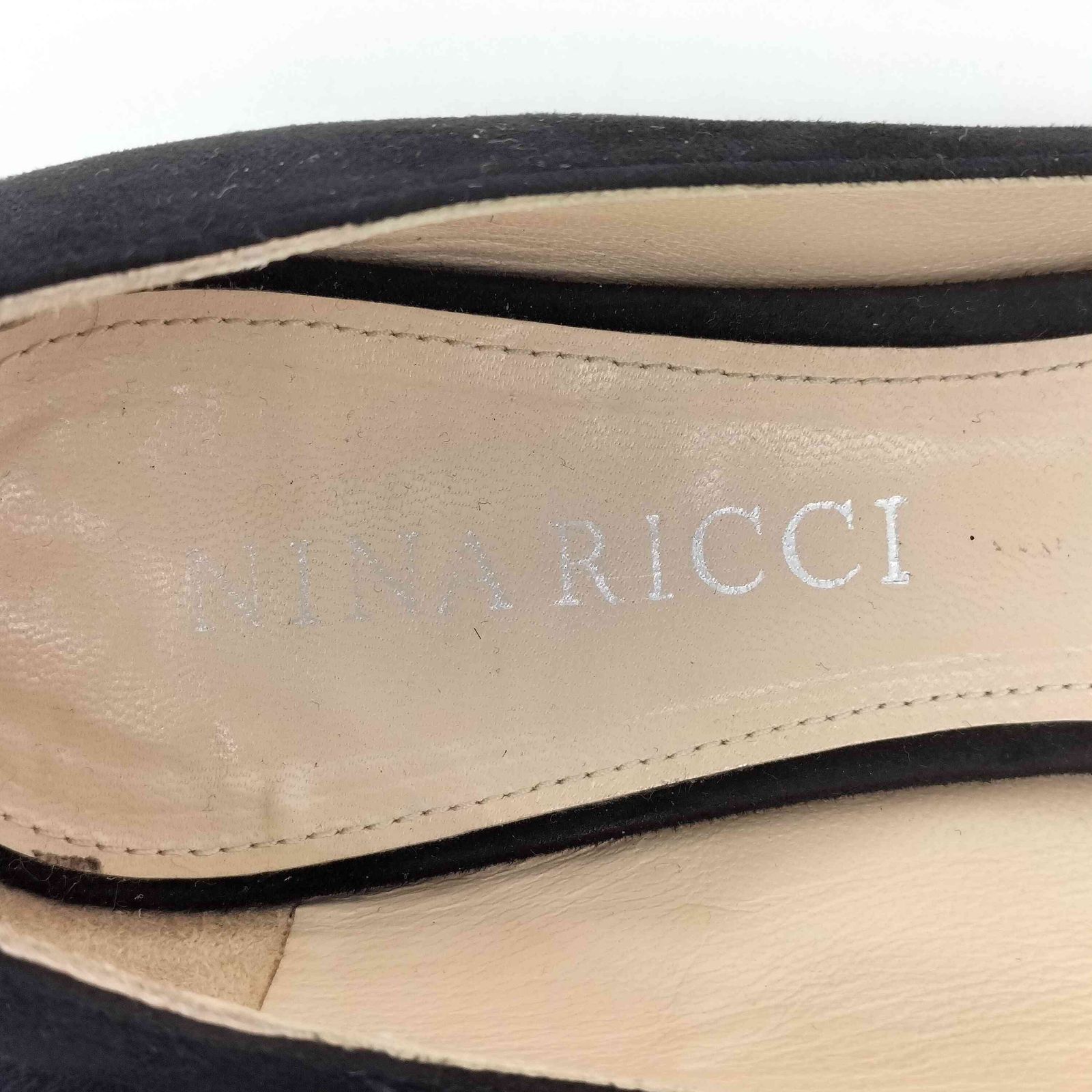 ニナリッチ NINA RICCI スエード フラットパンプス レディース JPN：36