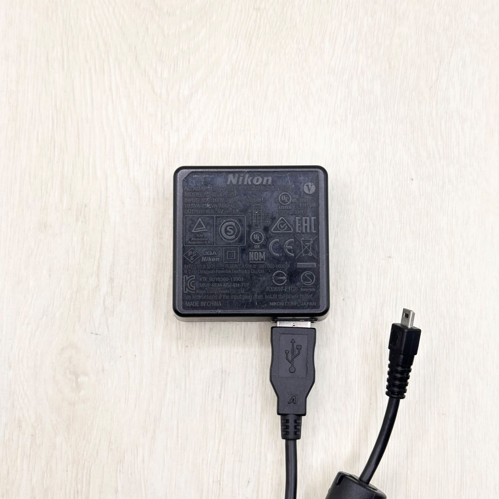 Nikon EH-71P USBケーブル 充電ACアダプター 充電ケーブル 充電器