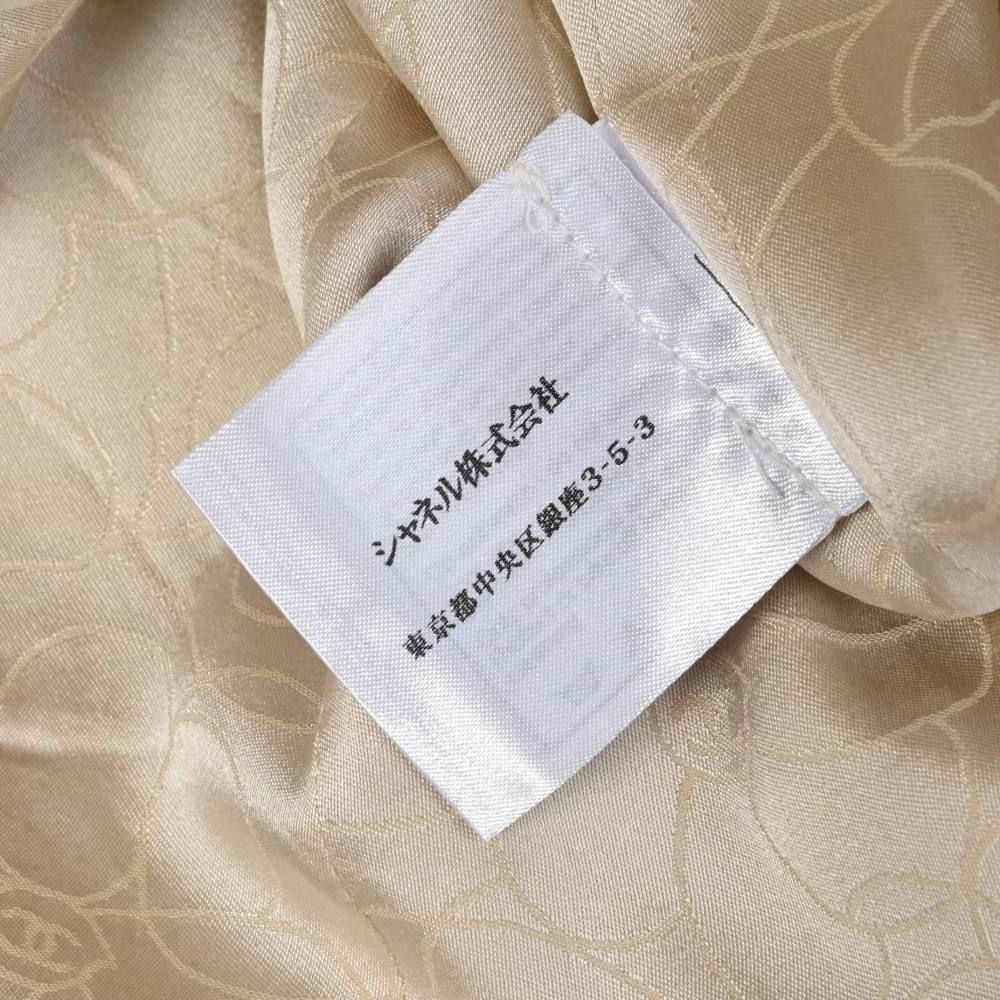 CHANEL 05P P26008V16010 シルク混 ダブル チェスター コート ココ  