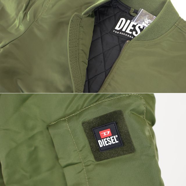 ディーゼル DIESEL【訳あり】64%OFF メンズ 中綿入りジャケット カーキ