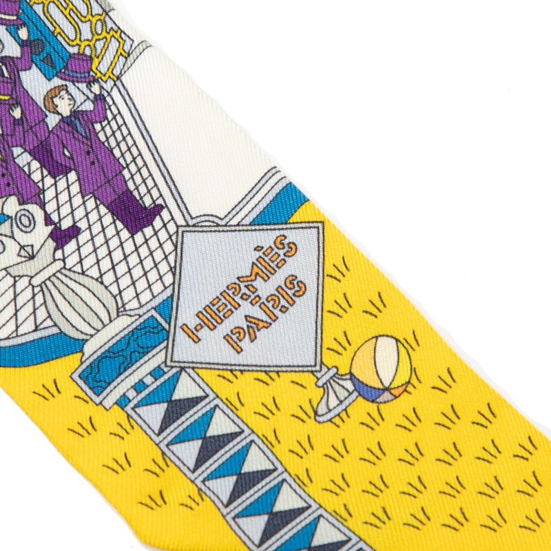 エルメス ツイリー La Maison Des Carres メゾンデカレ ライトブルー