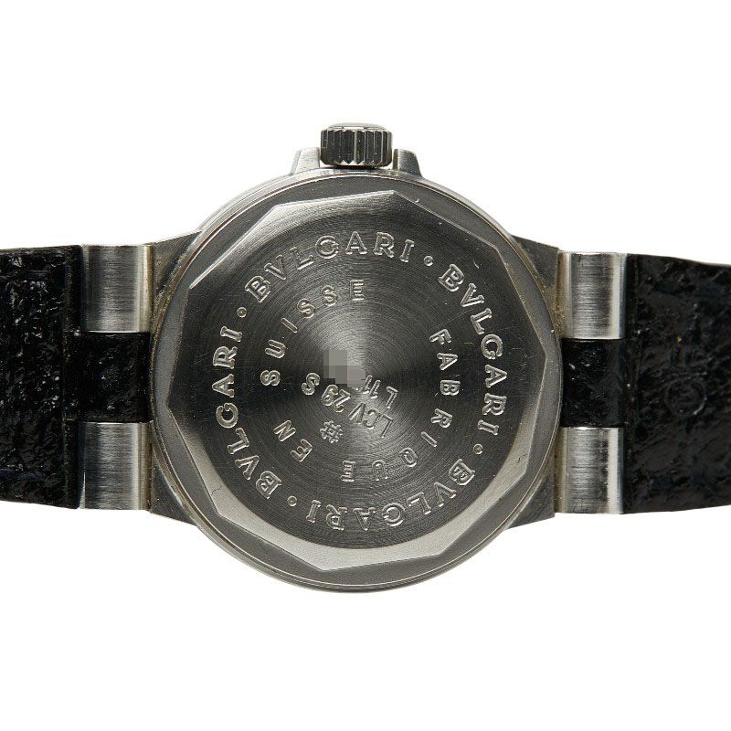 ブルガリ ディアゴノ スポーツ LCV29S ステンレススチール レザー