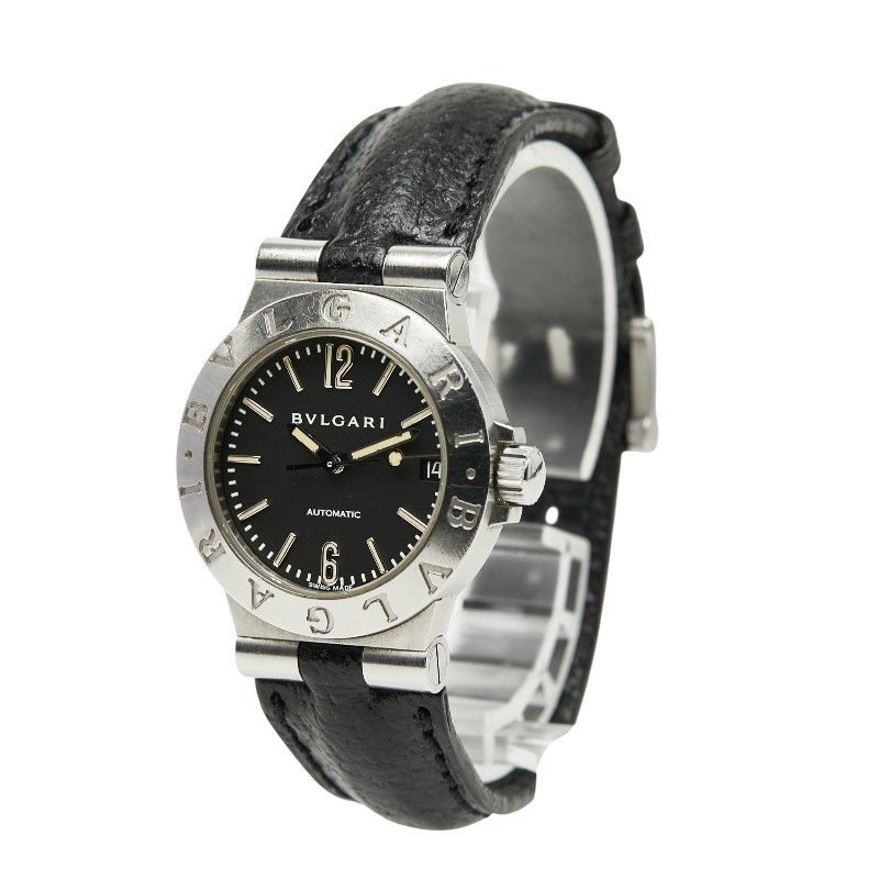 ブルガリ ディアゴノ スポーツ LCV29S ステンレススチール レザー