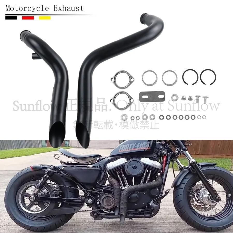 ハーレー汎用マフラー 新品未使用】バイク エキゾースト マフラー ハーレー ソフテイル