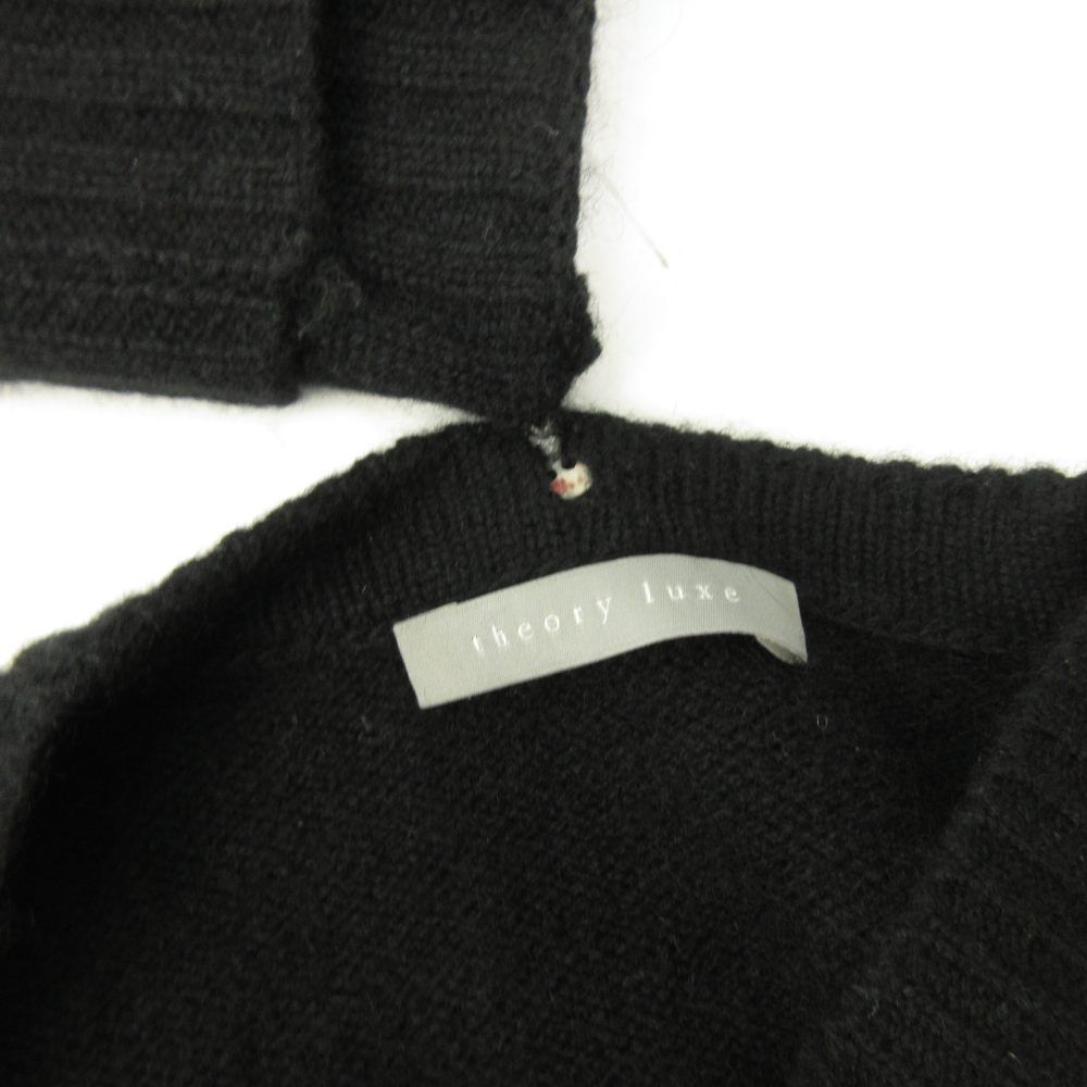 セオリーリュクス theory luxe カシミヤニット タートルネック 黒