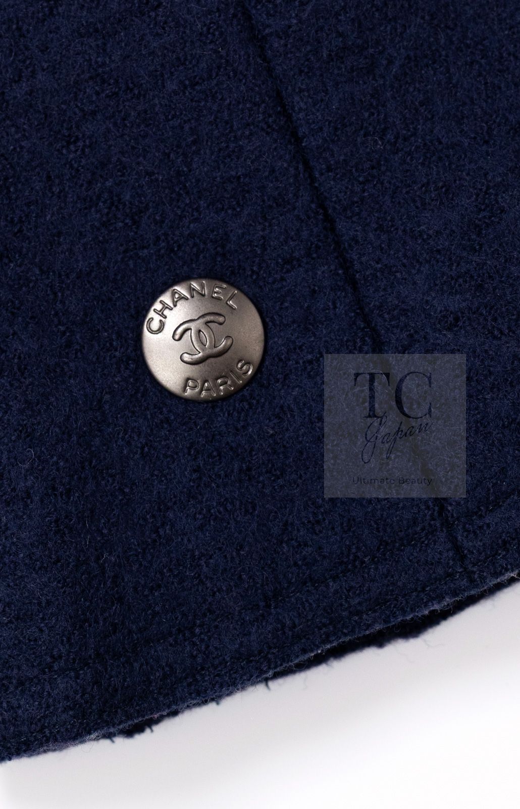 シャネル ジャケット CHANEL ヴィンテージ ネイビー レッド トリミング