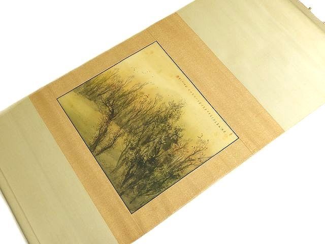 松林桂月 掛け軸 ◇ 秋景図 骨董品 二重箱 コレクション 収集家 趣味