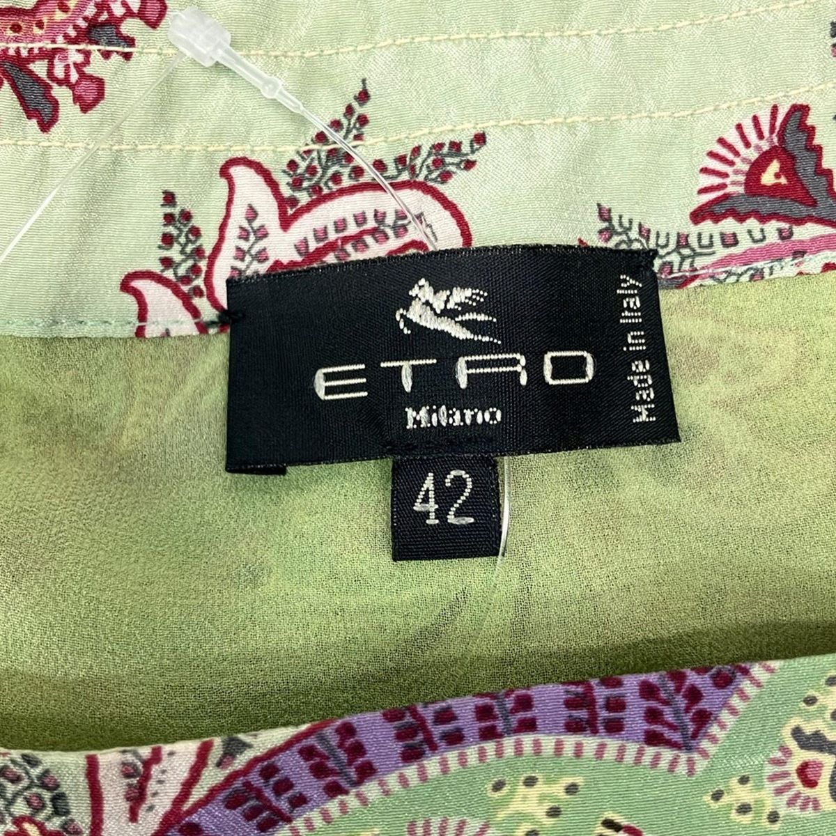 ETRO(エトロ) スカート サイズ42 M レディース美品 - グリーン