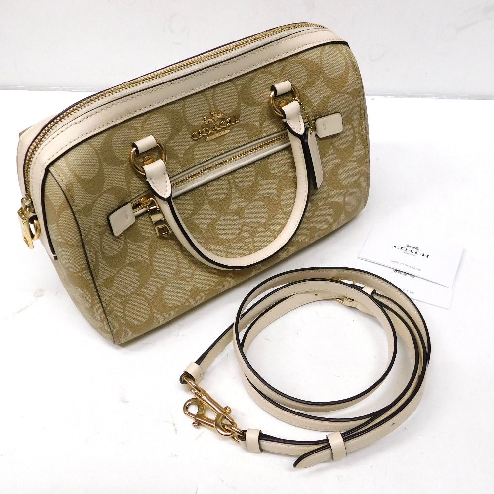 Hn612661 2WAYバッグ コーチ シグネチャー ローアン サッチェル B2022  