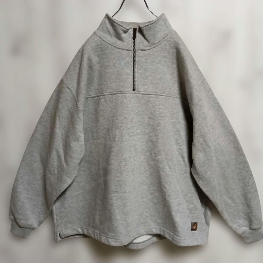 Carhartt カーハート ハーフジップスウェット メンズ2XLサイズ グレー