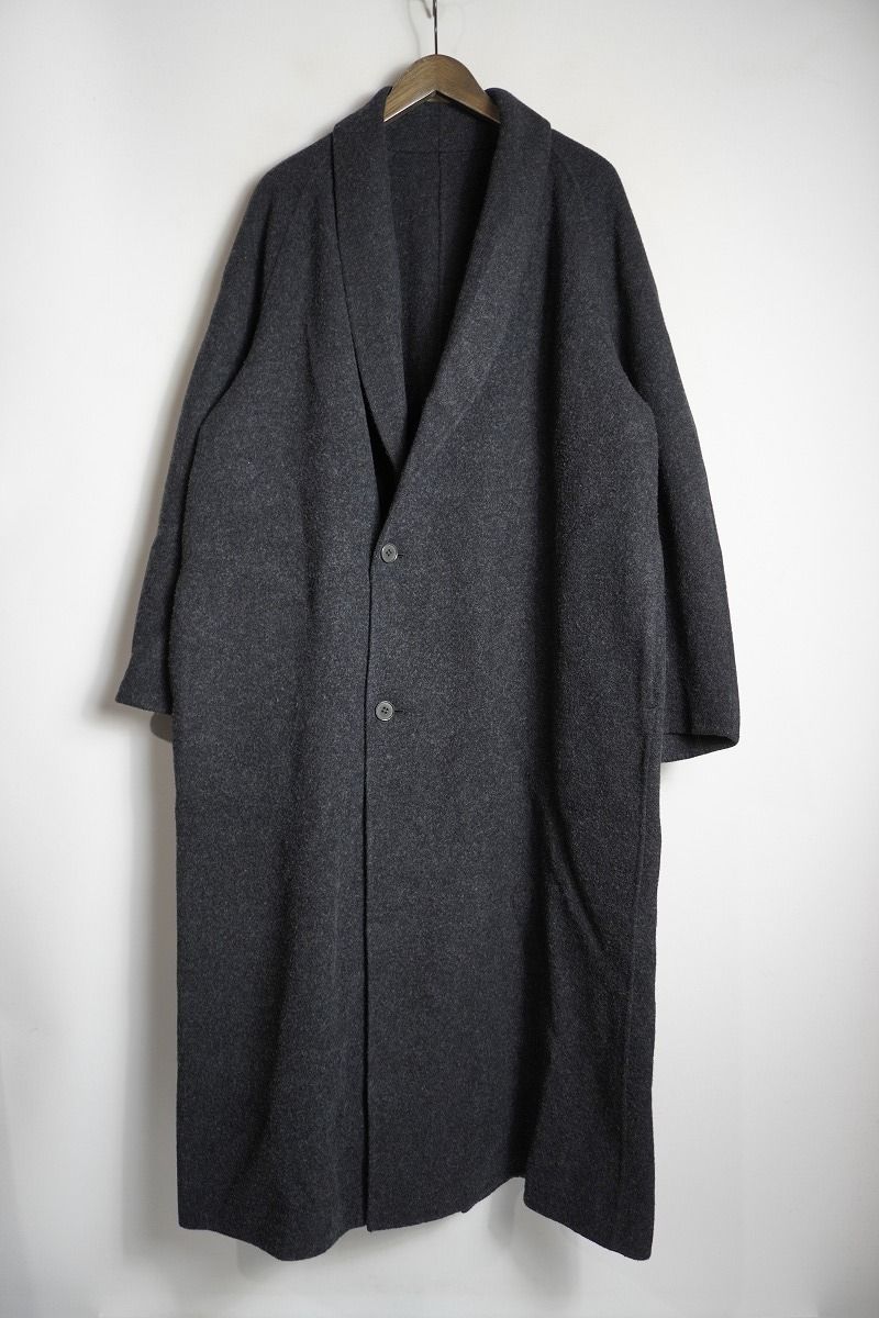 美品 LIDNM リドム SHAWL COLLAR REVER COAT ショール カラー リバー