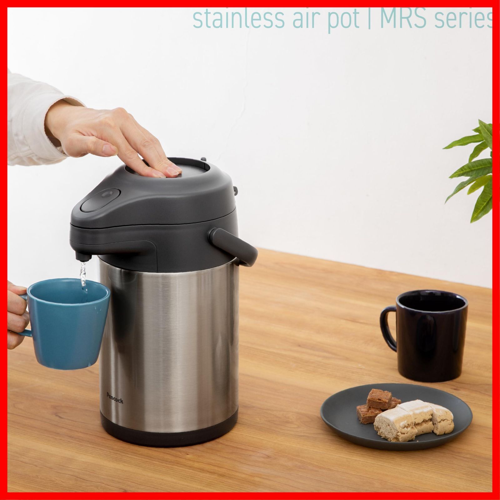  省エネ3 0 L 節電 給水 MRS 30 湯沸かし 卓上 ポット 魔法瓶 広口 省エネ XA 保冷 保温 3リットル エアーポット ステンレス 電気いらずで保温保冷できる ピーコック魔法瓶 その他 文房具 事務用品