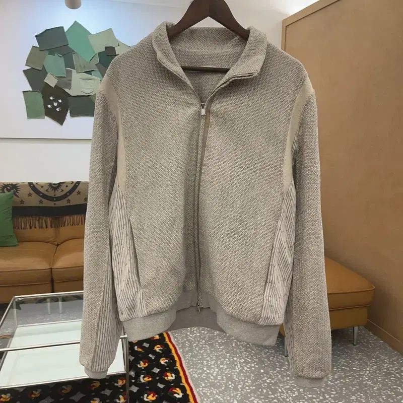 XLIM エクスリム ニットジャケット XLIM(エクスリム) ep8 ユニーク パッチワーク ニット ジップアップ