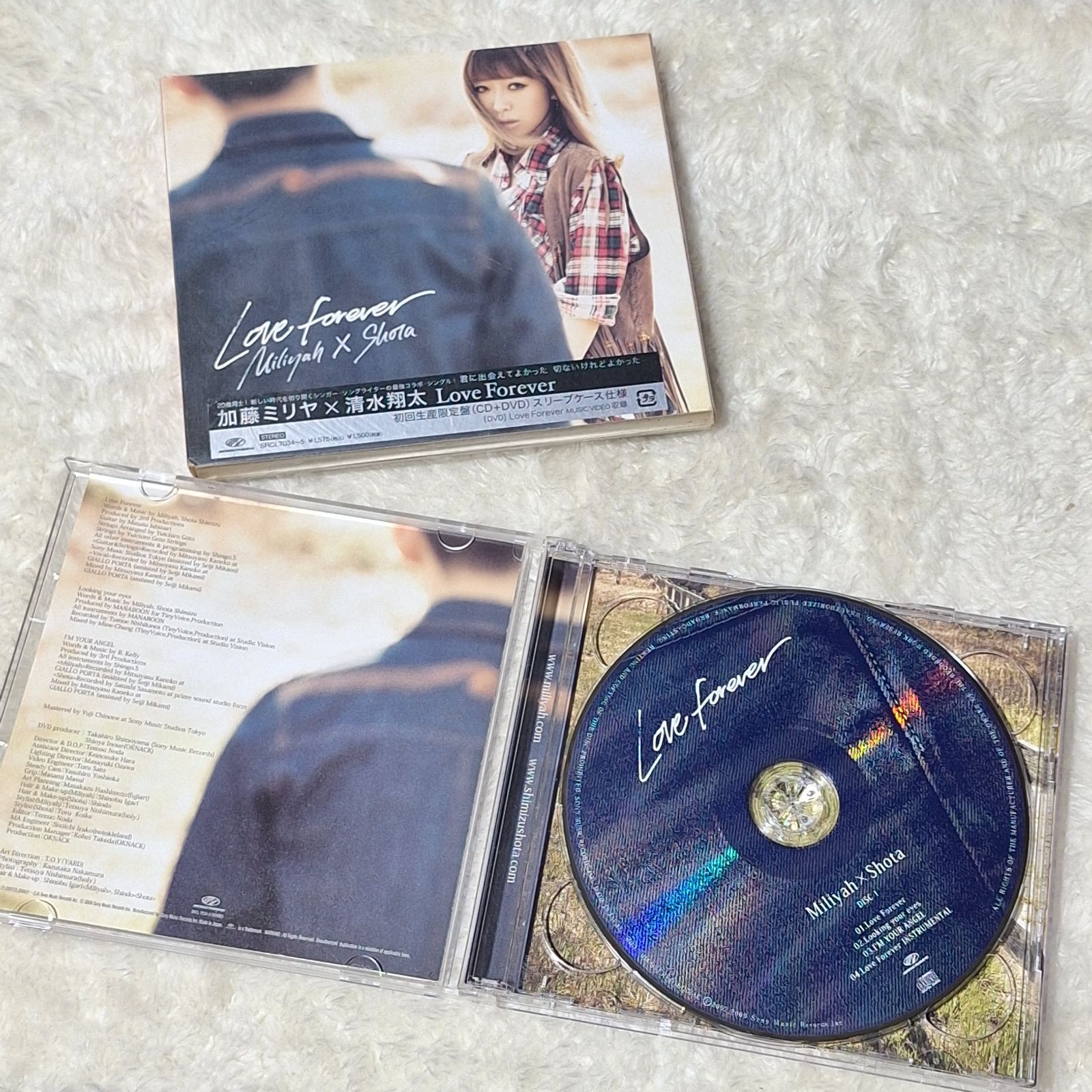 加藤ミリヤ 2枚セット 加藤ミリヤ×清水翔太Love Forever 初回生産限定