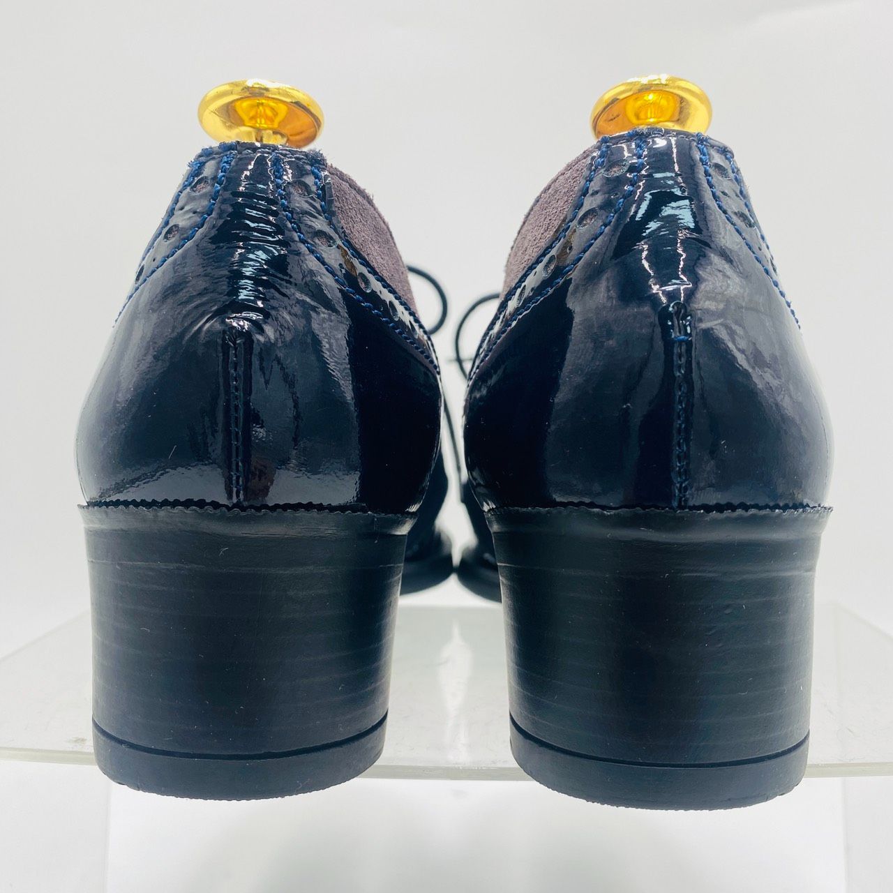 BONTRE ドレスシューズ ウイングチップ レースアップ バイカラー